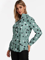 OEM Ladies Green Blouses