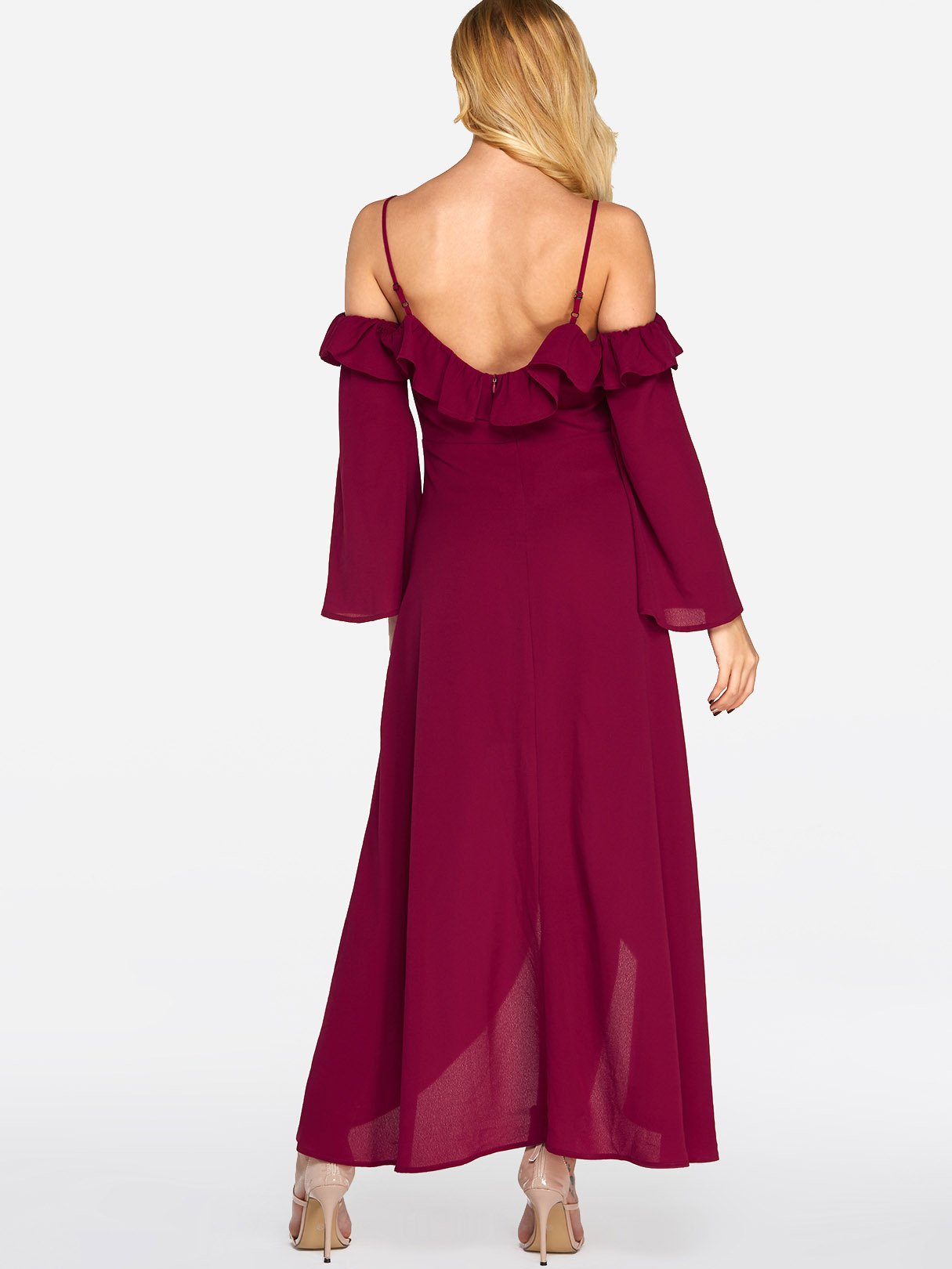 NEW FEELING Womens Burgundy Sexy Dresses