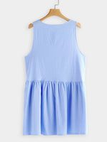 NEW FEELING Womens Blue Casual Dresses