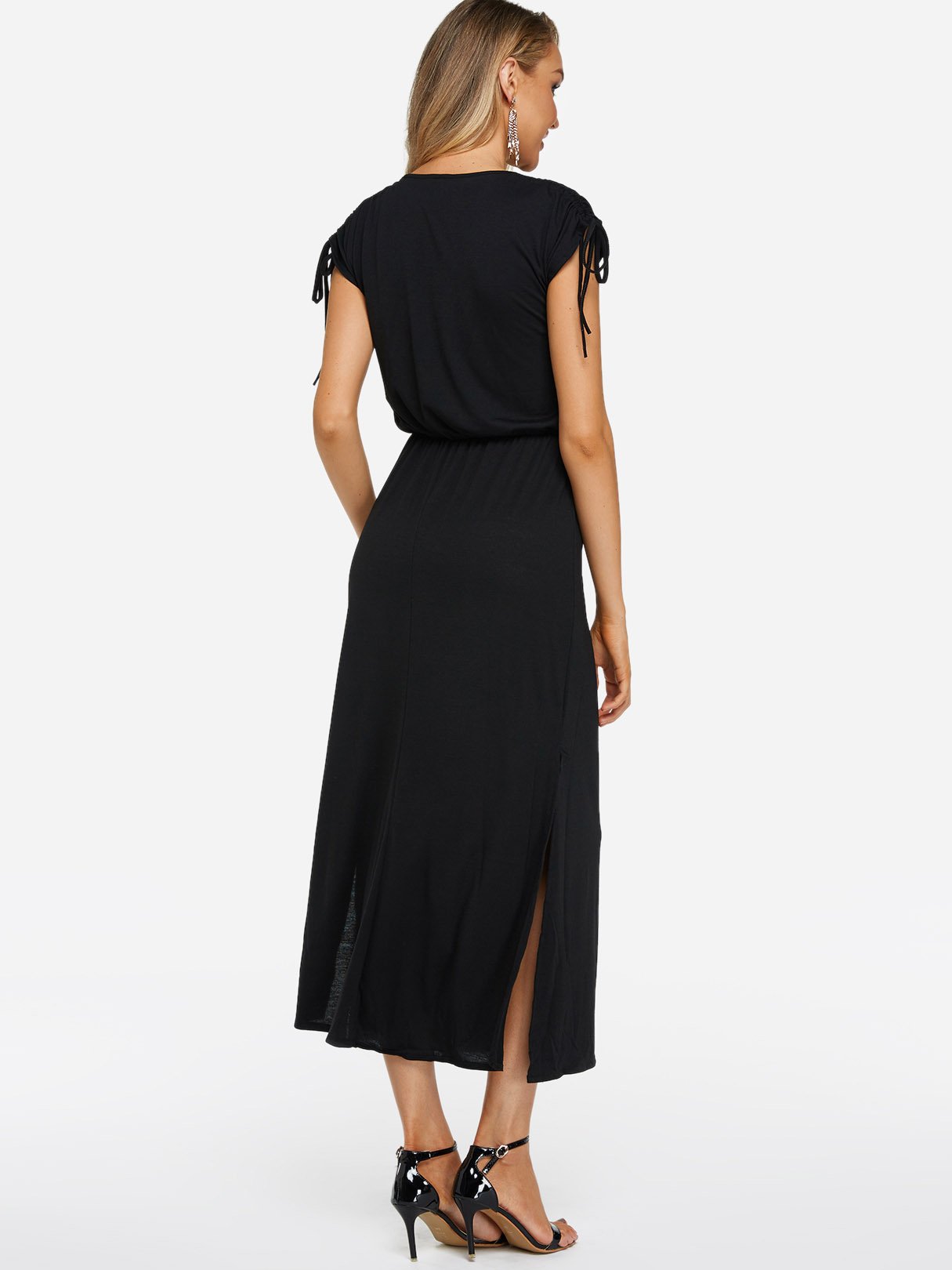 NEW FEELING Womens Black Maxi Dresses