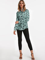 OEM ODM Womens Blue Blouses