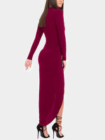 NEW FEELING Womens Burgundy Maxi Dresses
