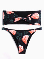 NEW FEELING Womens Black Bikinis
