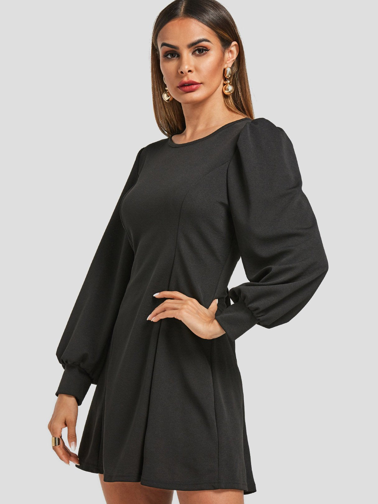 ODM Ladies Long Sleeve Casual Dresses