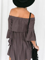NEW FEELING Womens Grey Casual Dresses
