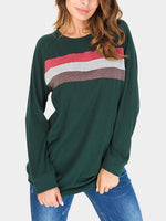 Wholesale Pullover Long Sleeve Green T-Shirts