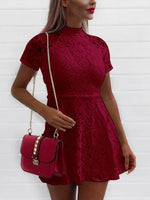 OEM Ladies Burgundy Mini Dresses