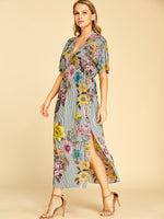 OEM Ladies Multi Floral Dresses