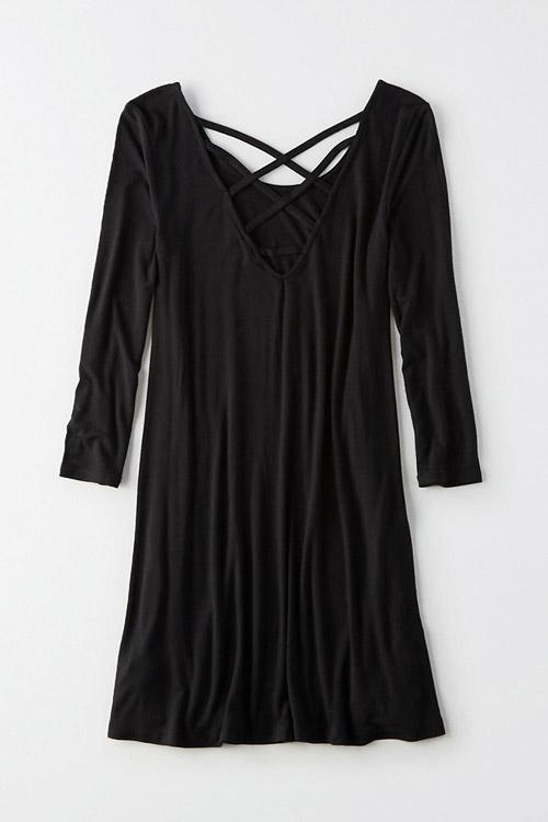 OEM Ladies Black Mini Dresses