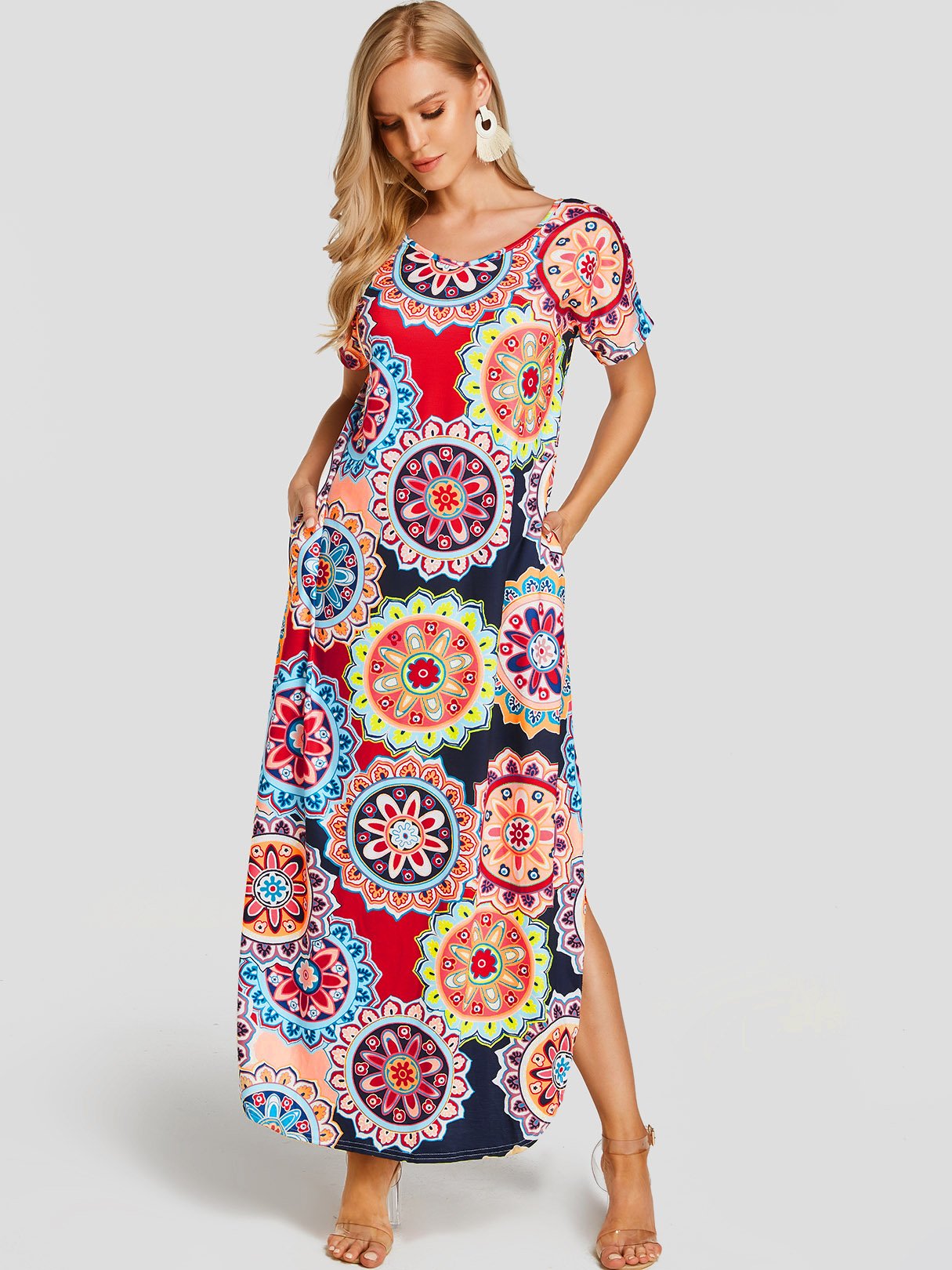 NEW FEELING Womens Navy Casual Dresses