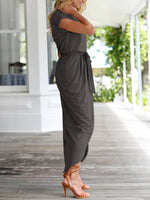 OEM Ladies Grey Maxi Dresses