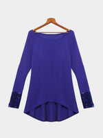NEW FEELING Womens Blue T-Shirts
