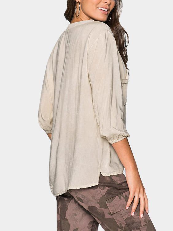 OEM Ladies Beige Blouses