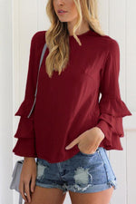 OEM Ladies Burgundy Blouses