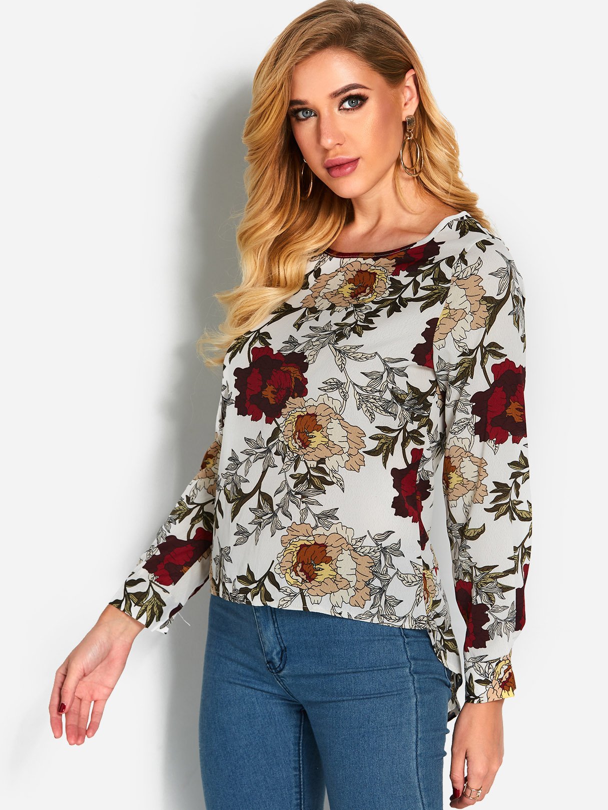 ODM Ladies Long Sleeve Blouses