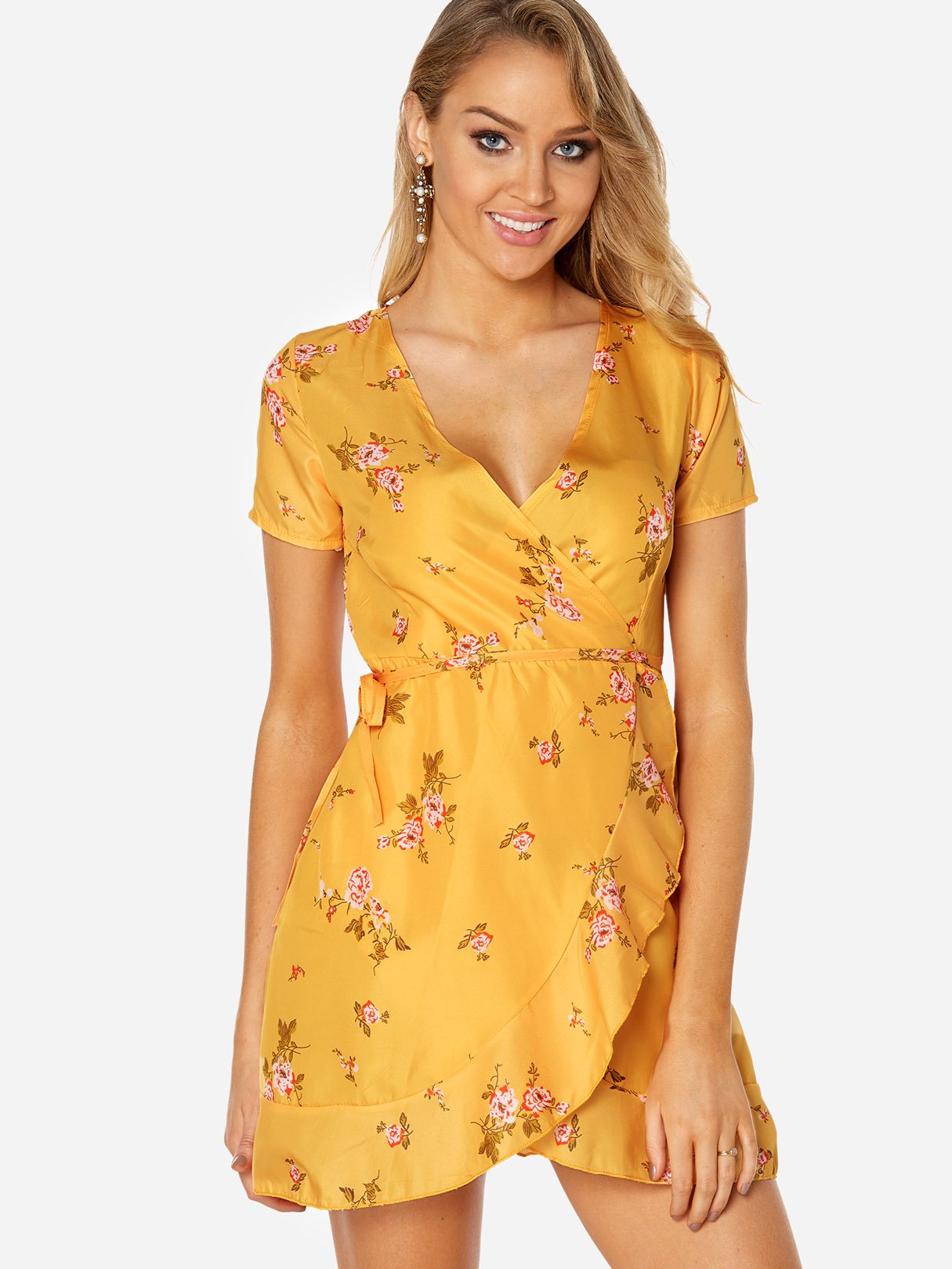 OEM ODM Womens Short Sleeve Mini Dress