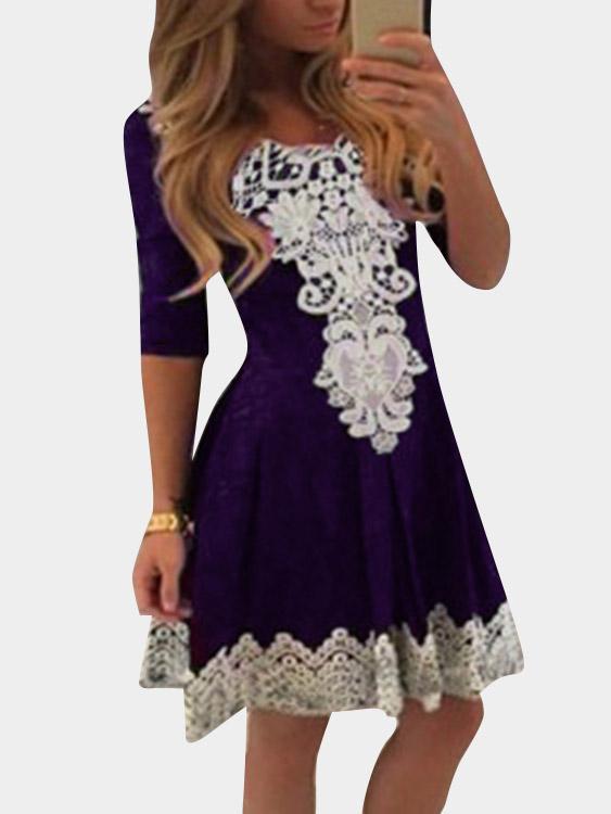 Custom Womens Long Sleeve Midi Dress