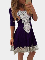 Custom Womens Long Sleeve Midi Dress
