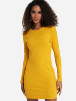 OEM Ladies Yellow Mini Dresses