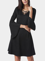 OEM ODM Womens Long Sleeve Midi Dress