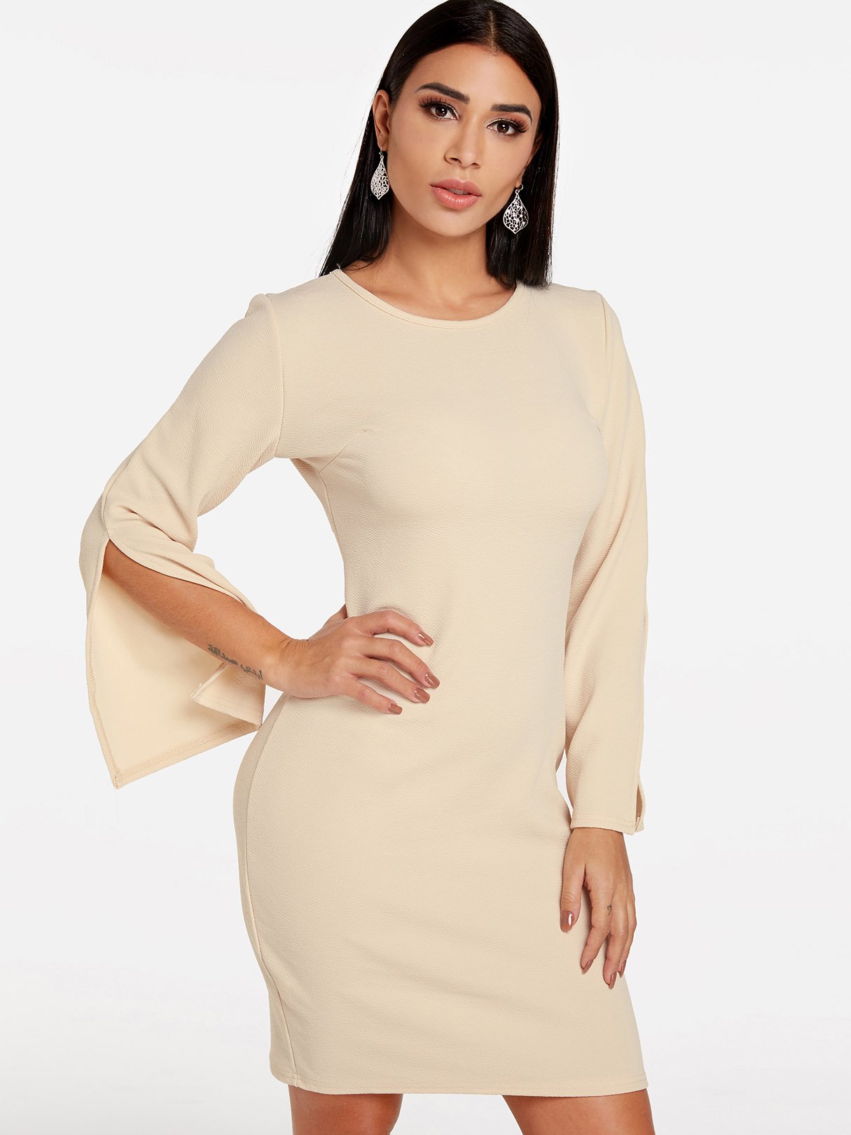 ODM Ladies Long Sleeve Casual Dresses