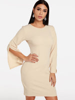 ODM Ladies Long Sleeve Casual Dresses