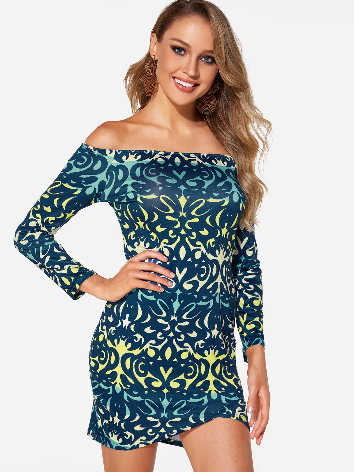 ODM Ladies Long Sleeve Mini Dress