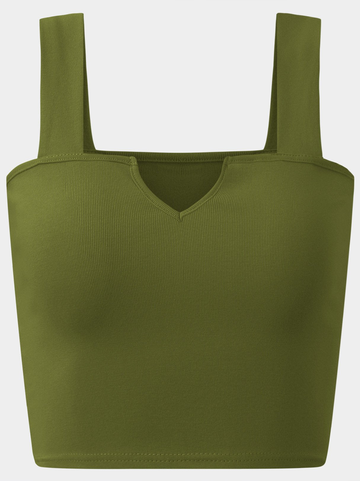 Wholesale Round Neck Sleeveless Green Tank Top