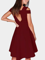 NEW FEELING Womens Burgundy Mini Dresses