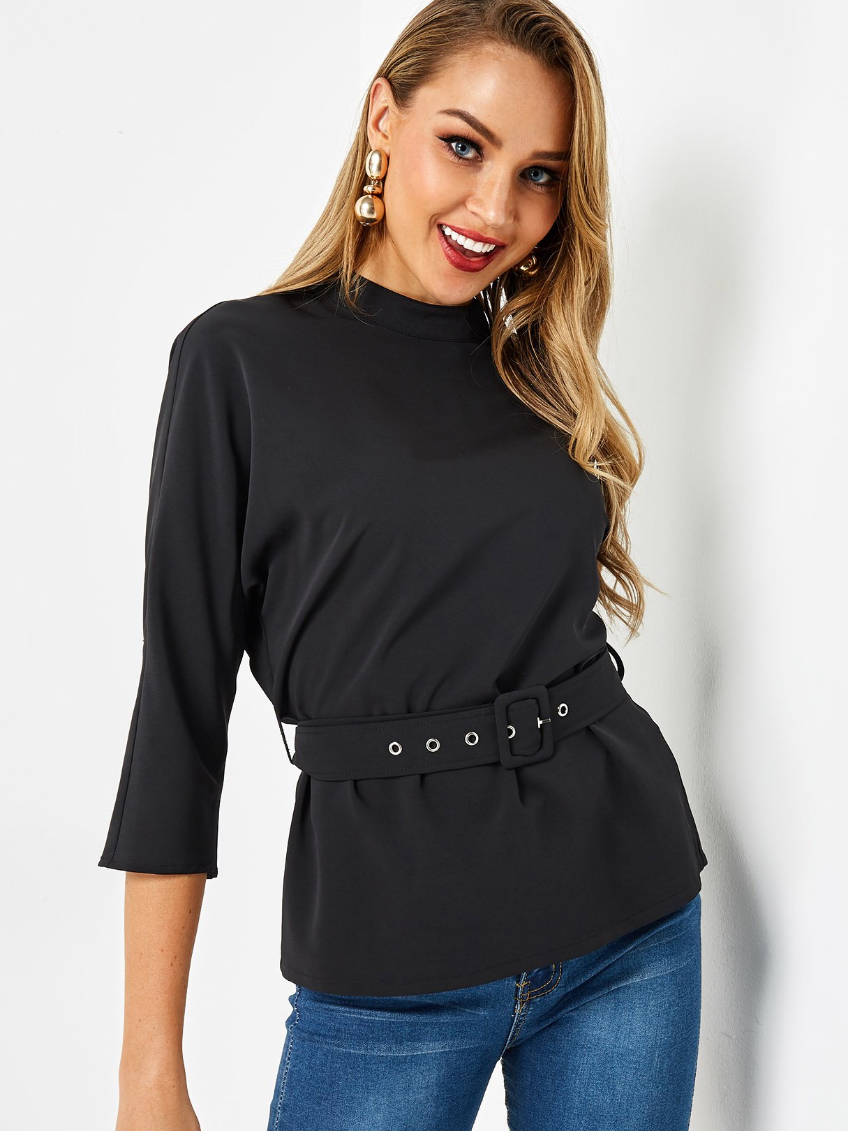 OEM Ladies Black T-Shirts