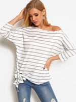 Custom Womens Striped Blouses