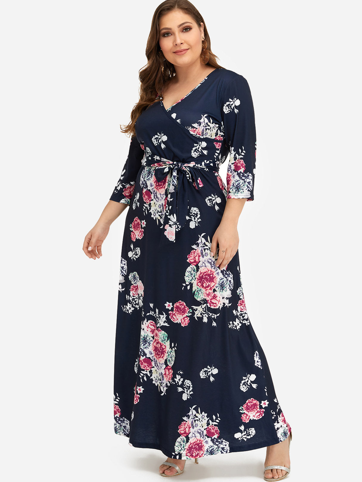 OEM Ladies Blue Plus Size Dresses