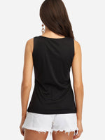 NEW FEELING Womens Black Camis