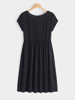 NEW FEELING Womens Black Midi Dresses