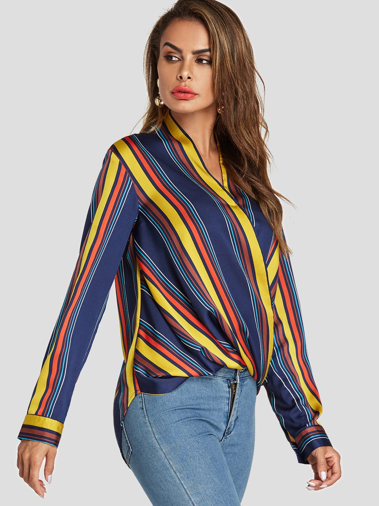 ODM Ladies Long Sleeve Blouses