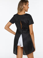 NEW FEELING Womens Black T-Shirts