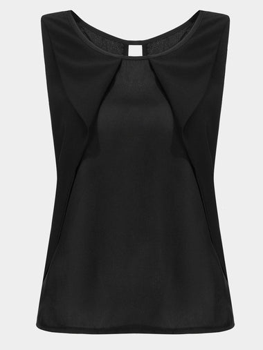 Wholesale Pleated Loose Chiffon Tank Top