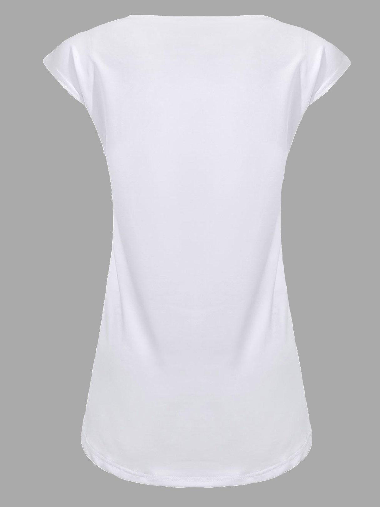NEW FEELING Womens White T-Shirts