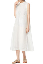 NEW FEELING Womens White Chiffon Dresses