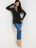OEM ODM Ladies Jeans Top