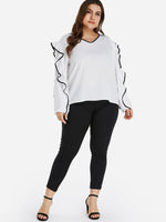 OEM ODM Plus Size Ladies Tops Blouses