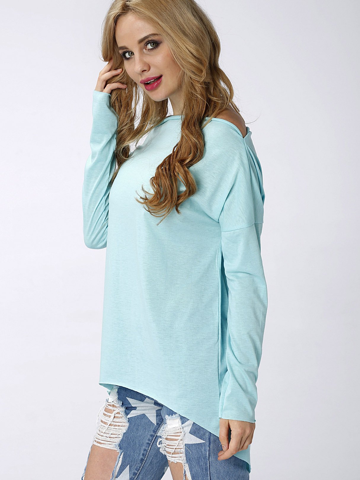OEM Ladies Blue T-Shirts