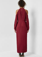 NEW FEELING Womens Burgundy Maxi Dresses