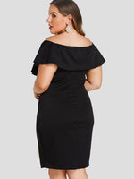 ODM Ladies Short Sleeve Plus Size Dress