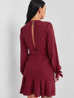 OEM ODM Womens Long Sleeve Mini Dress