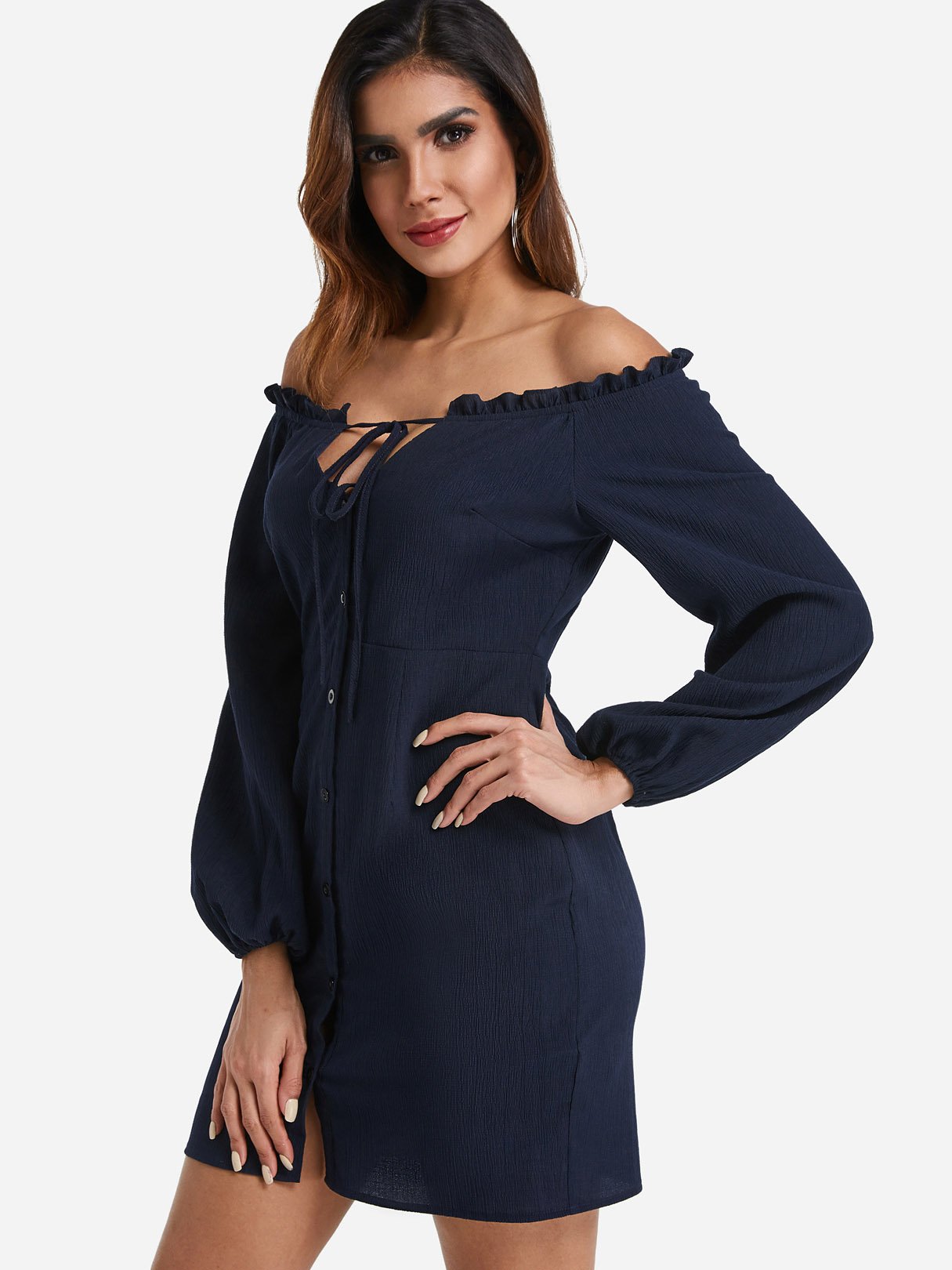 ODM Ladies Long Sleeve Mini Dress