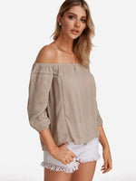 OEM Ladies Apricot Blouses