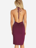 Custom Ladies Deep V Neck Sexy Dresses