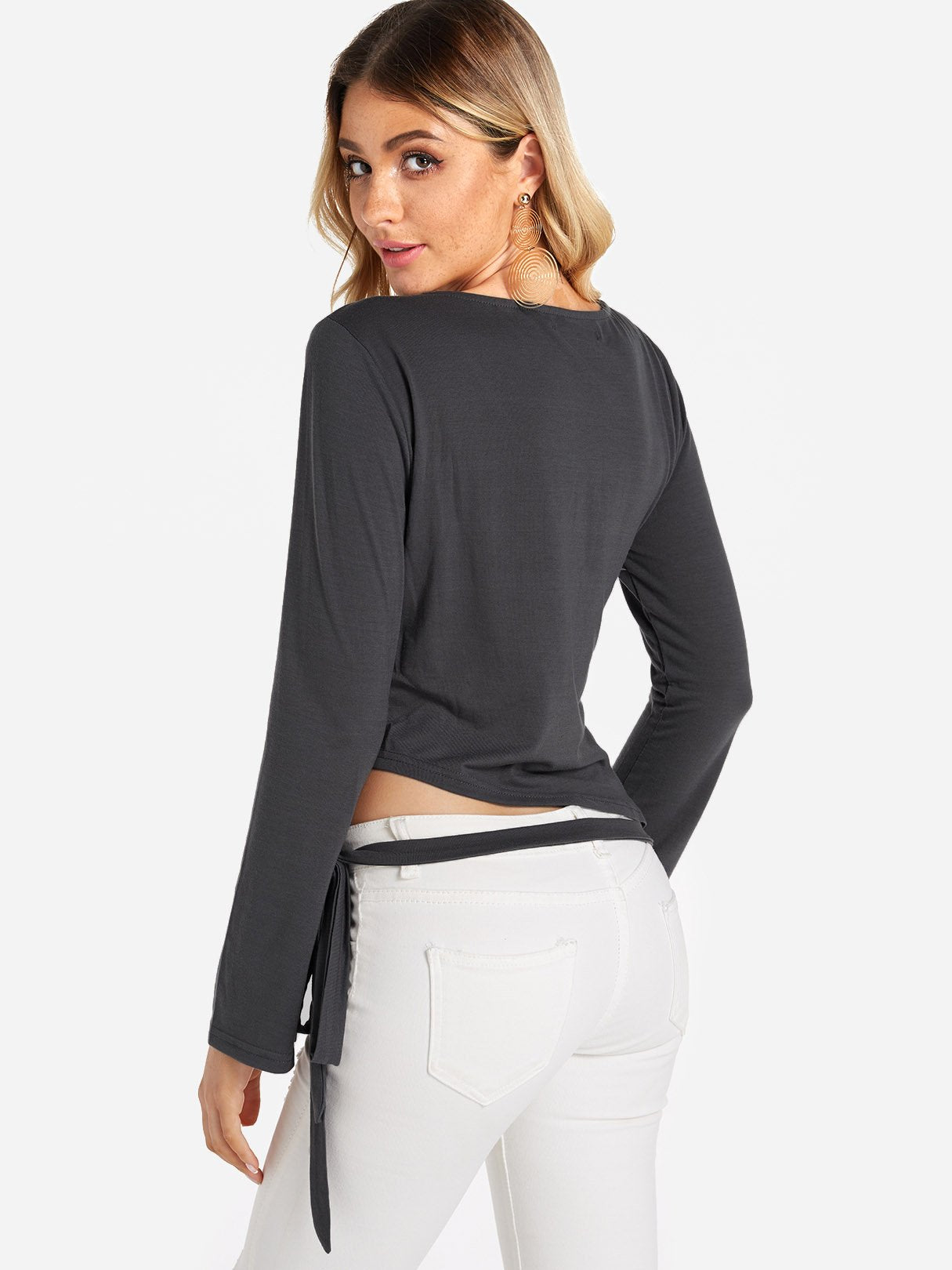 NEW FEELING Womens Grey T-Shirts