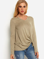 OEM Ladies Taupe T-Shirts